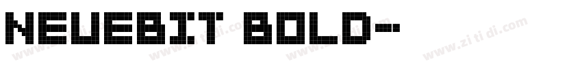 NeueBit Bold字体转换